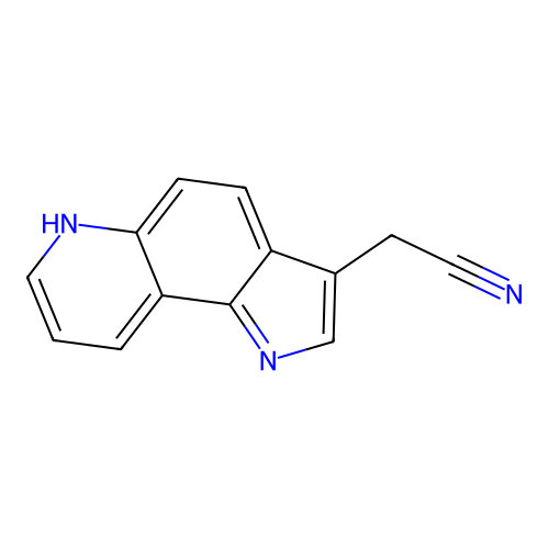 Pyrrolo[2,3-f]quinoline, 3-cyanomethyl- structure