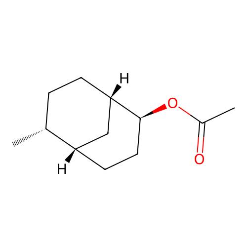 [(1S,2S,5S,6R)-6-methyl-2-bicyclo[3.3.1]nonanyl] acetate structure