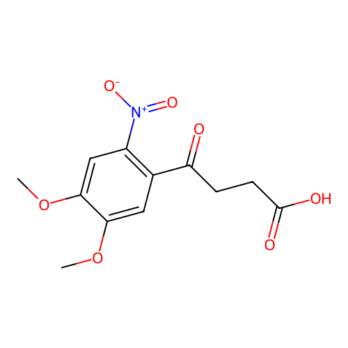 3-(3,4-Dimethoxy-6-nitrobenzoyl)propionic acid structure