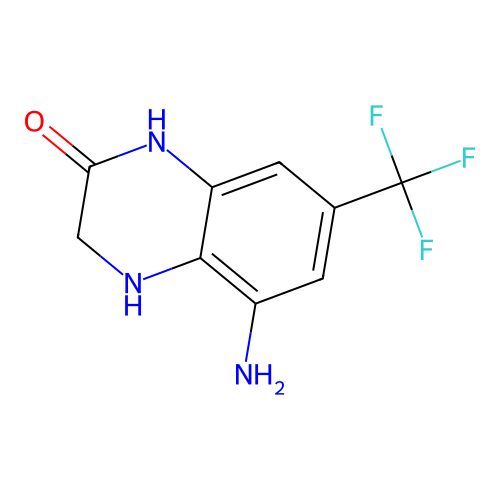5-Amino-3,4-dihydro-7-(trifluoromethyl)-2(1H)-quinoxalinone structure