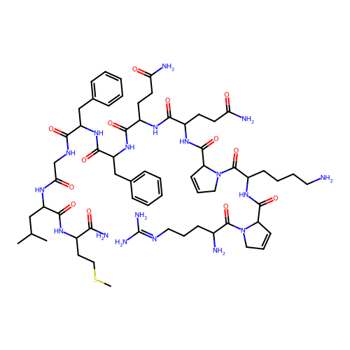 (3,4-Dehydro-Pro2,4)-Substance P structure