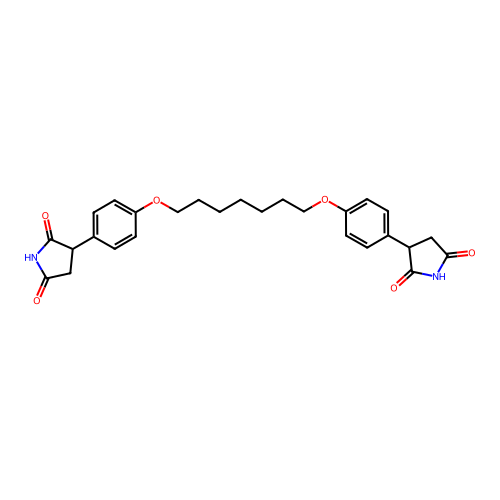 Succinimide, 2,2'-((heptamethylenedioxy)di-p-phenylene)di- structure