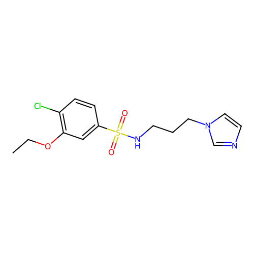 4-Chloro-3-ethoxy-N-(3-imidazol-1-yl-propyl)-benzenesulfonamide structure