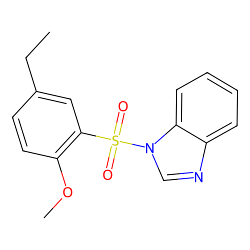 1-(5-Ethyl-2-methoxyphenyl)sulfonylbenzimidazole structure