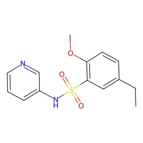 5-ethyl-2-methoxy-N-pyridin-3-ylbenzenesulfonamide structure