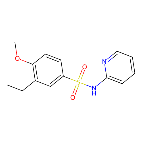 3-ethyl-4-methoxy-N-pyridin-2-ylbenzenesulfonamide structure