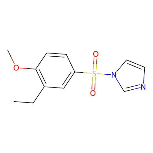 1-(3-Ethyl-4-methoxyphenyl)sulfonylimidazole structure