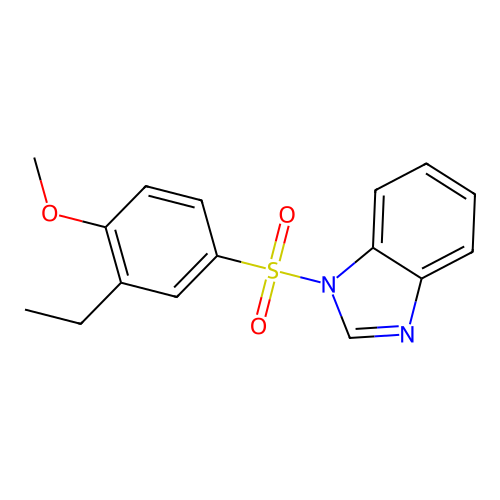 1-(3-Ethyl-4-methoxyphenyl)sulfonylbenzimidazole structure