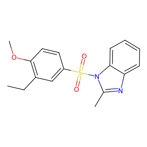 1-(3-Ethyl-4-methoxyphenyl)sulfonyl-2-methylbenzimidazole structure