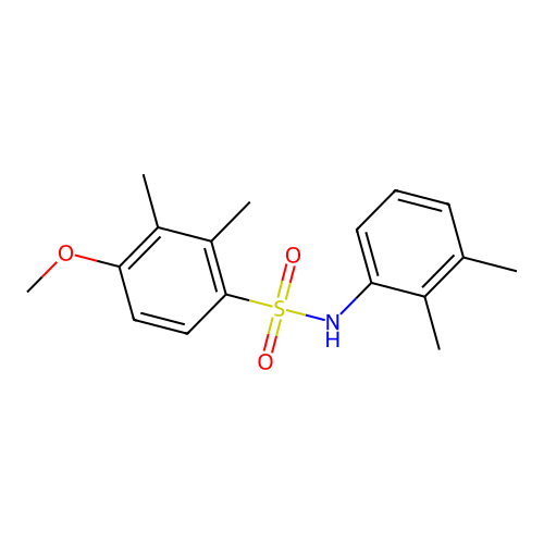 N-(2,3-dimethylphenyl)-4-methoxy-2,3-dimethylbenzenesulfonamide structure