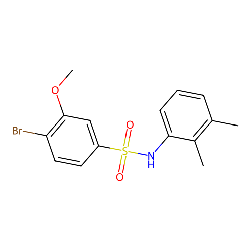 4-bromo-N-(2,3-dimethylphenyl)-3-methoxybenzenesulfonamide structure