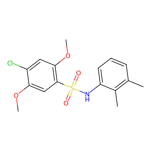 4-chloro-N-(2,3-dimethylphenyl)-2,5-dimethoxybenzenesulfonamide structure