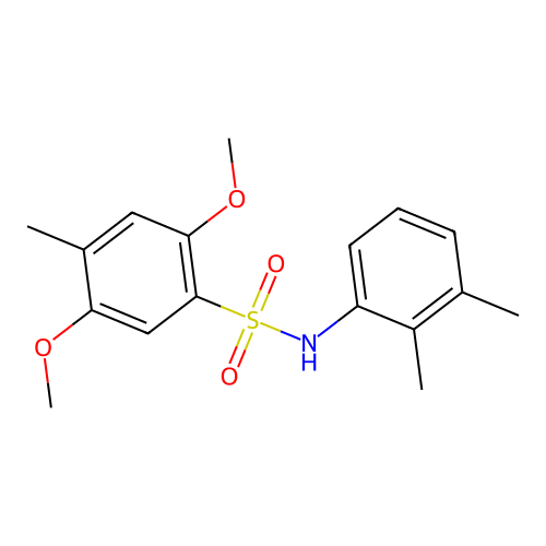 N-(2,3-dimethylphenyl)-2,5-dimethoxy-4-methylbenzenesulfonamide structure