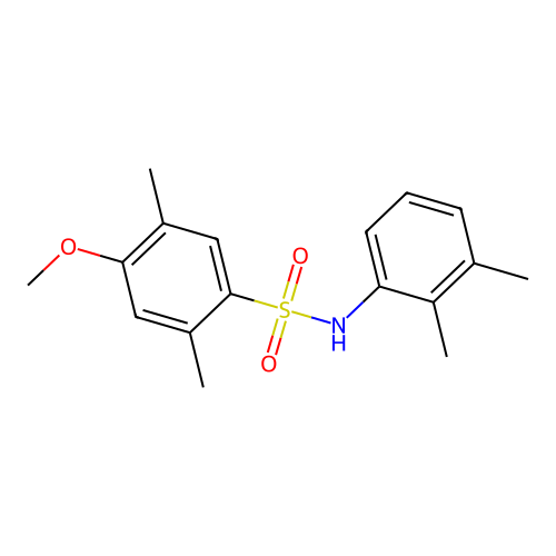 N-(2,3-dimethylphenyl)-4-methoxy-2,5-dimethylbenzenesulfonamide structure