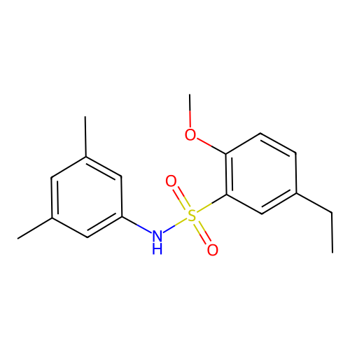 N-(3,5-dimethylphenyl)-5-ethyl-2-methoxybenzenesulfonamide structure