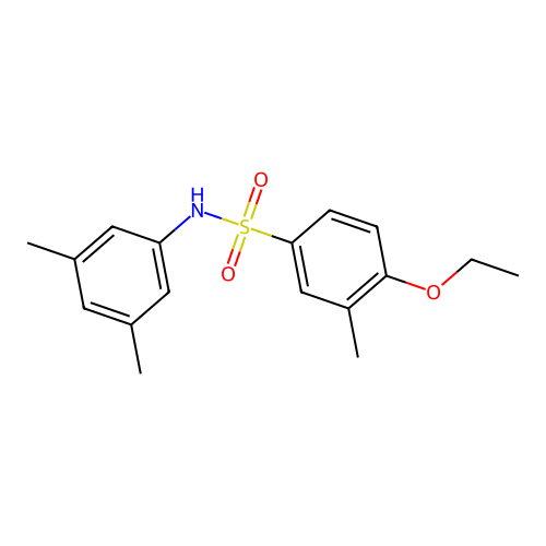 (3,5-Dimethylphenyl)[(4-ethoxy-3-methylphenyl)sulfonyl]amine structure