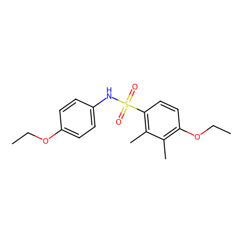 [(4-Ethoxy-2,3-dimethylphenyl)sulfonyl](4-ethoxyphenyl)amine structure