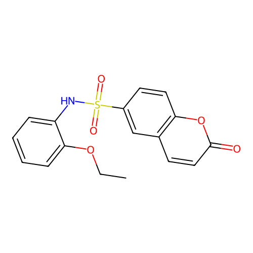 N-(2-ethoxyphenyl)-2-oxo-2H-chromene-6-sulfonamide structure