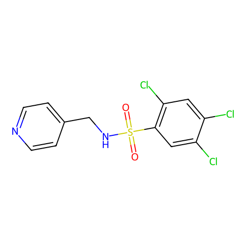 (4-Pyridylmethyl)((2,4,5-trichlorophenyl)sulphonyl)amine structure