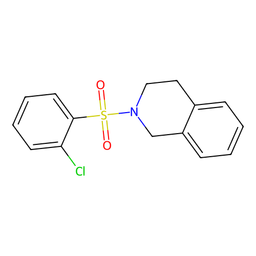 2-(2-chlorophenyl)sulfonyl-3,4-dihydro-1H-isoquinoline structure
