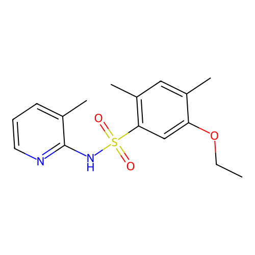 [(5-Ethoxy-2,4-dimethylphenyl)sulfonyl](3-methyl(2-pyridyl))amine structure