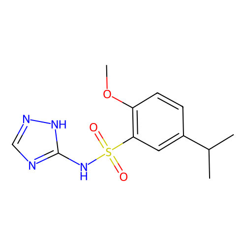 5-Isopropyl-2-methoxy-N-(1H-[1,2,4]triazol-3-yl)-benzenesulfonamide structure
