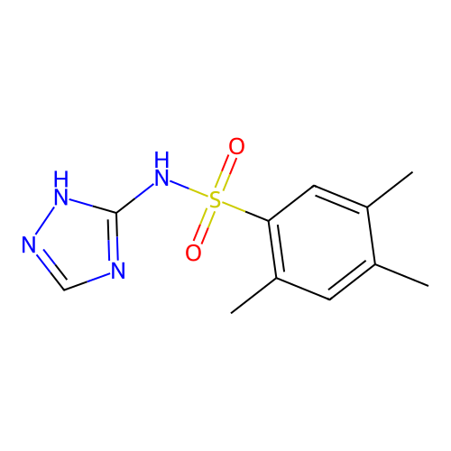 2,4,5-trimethyl-N-(1H-1,2,4-triazol-3-yl)benzenesulfonamide structure