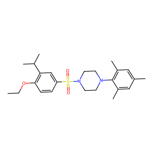 1-[(4-Ethoxy-3-isopropylphenyl)sulfonyl]-4-mesitylpiperazine structure