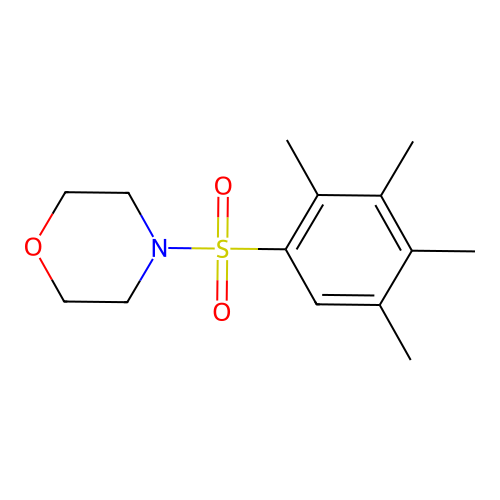 4-[(2,3,4,5-Tetramethylphenyl)sulfonyl]morpholine structure