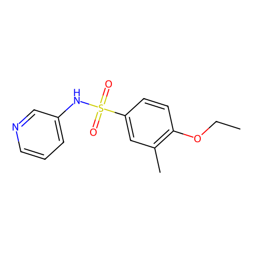 4-ethoxy-3-methyl-N-pyridin-3-ylbenzenesulfonamide structure