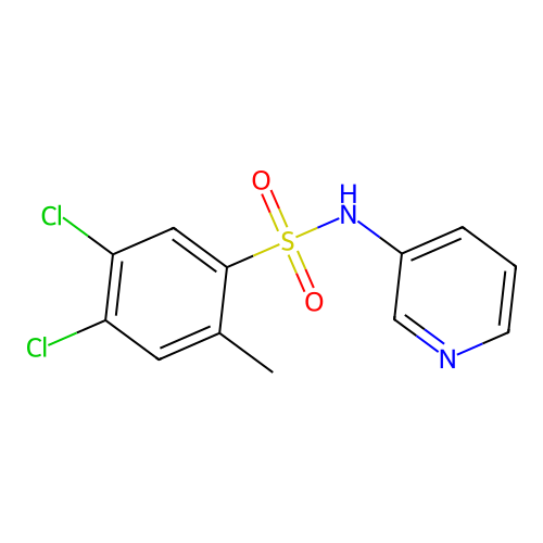 4,5-dichloro-2-methyl-N-pyridin-3-ylbenzenesulfonamide structure