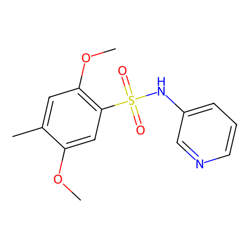 2,5-dimethoxy-4-methyl-N-(pyridin-3-yl)benzenesulfonamide structure