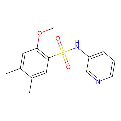 2-methoxy-4,5-dimethyl-N-(3-pyridinyl)benzenesulfonamide structure