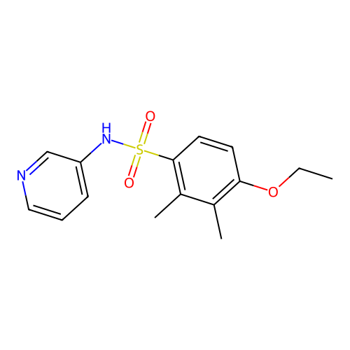4-ethoxy-2,3-dimethyl-N-(3-pyridinyl)benzenesulfonamide structure