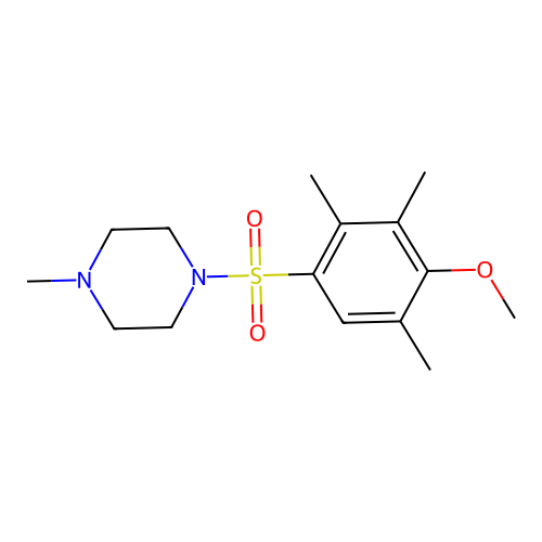 1-(4-Methoxy-2,3,5-trimethylphenyl)sulfonyl-4-methylpiperazine structure