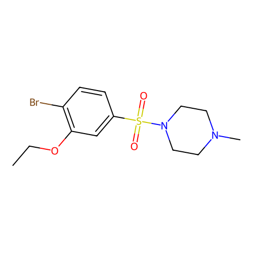1-(4-Bromo-3-ethoxyphenyl)sulfonyl-4-methylpiperazine structure