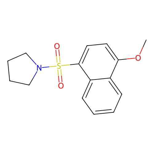 1-(4-Methoxynaphthalen-1-yl)sulfonylpyrrolidine structure