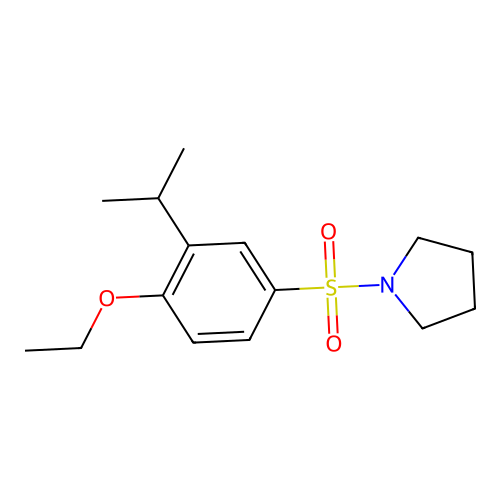 {[4-Ethoxy-3-(methylethyl)phenyl]sulfonyl}pyrrolidine structure