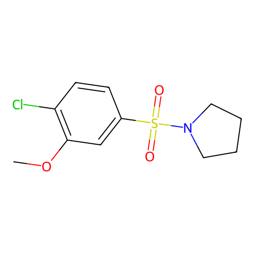 1-(4-Chloro-3-methoxybenzenesulfonyl)pyrrolidine structure
