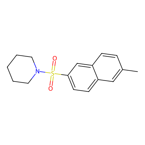 1-(6-Methylnaphthalen-2-yl)sulfonylpiperidine structure