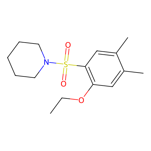 1-(2-Ethoxy-4,5-dimethylphenyl)sulfonylpiperidine structure
