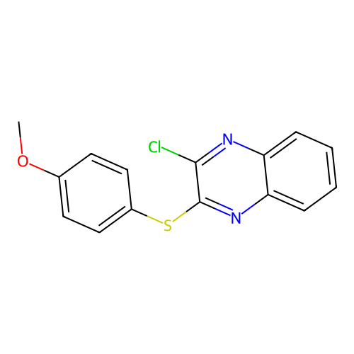 2-Chloro-3-[(4-methoxyphenyl)thio]quinoxaline structure