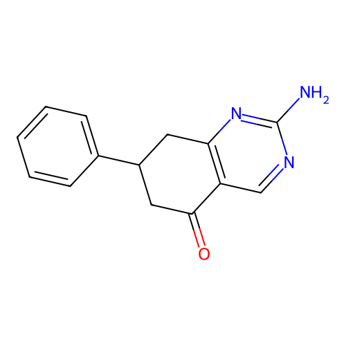 2-Amino-7-phenyl-7,8-dihydro-6H-quinazolin-5-one structure