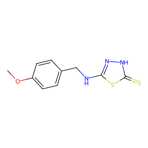 5-{[(4-Methoxyphenyl)methyl]amino}-1,3,4-thiadiazole-2-thiol structure