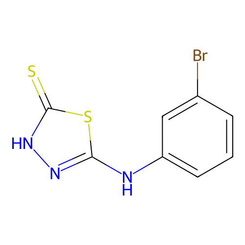 5-[(3-Bromophenyl)amino]-1,3,4-thiadiazole-2-thiol structure