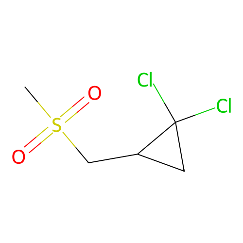 1,1-Dichloro-2-(methanesulfonylmethyl)cyclopropane structure