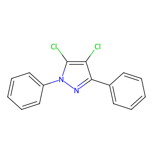 4,5-Dichloro-1,3-diphenylpyrazole structure