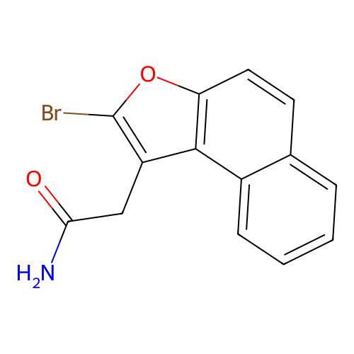 2-(2-Bromonaphtho[2,1-b]furan-1-yl)acetamide structure