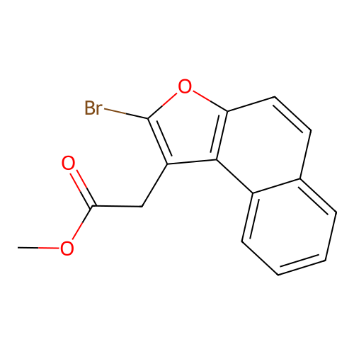 Methyl (2-bromonaphtho[2,1-b]furan-1-yl)acetate structure