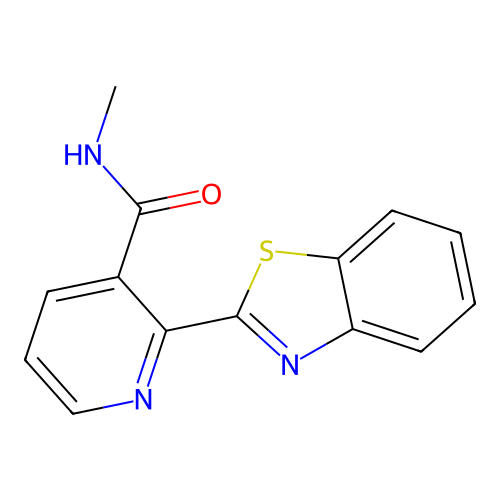 2-(1,3-benzothiazol-2-yl)-N-methylpyridine-3-carboxamide structure